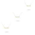 thumbnail image 3 of Sonducket Letra inglesa constelaciones tema zodiaco collar Ins único elegante delicado joyería cadena colgante Tauro oro Type1 NO1, 3 of 6