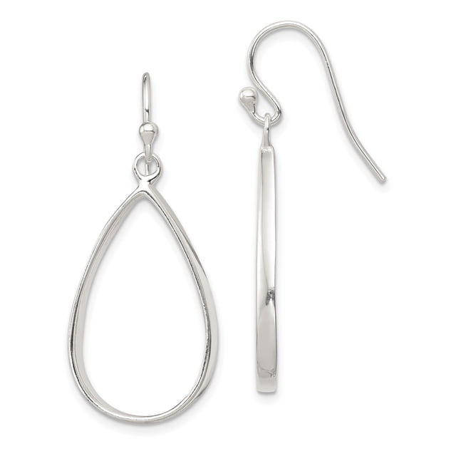925 Sterling Silver Teardrop Drop Dangle Earrings