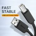 thumbnail image 2 of A USB B 2.0 (1) Cable escáner de alta velocidad B-macho a cable compatible 3,28 pies A-macho USB Impresión 3D 3D, 2 of 8