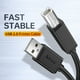 thumbnail image 2 of Cable Usb B 2.0 (1) Escáner De Alta Velocidad B-Macho A Cable Compatible 3,28 Pies A-Macho Usb Impresión 3D 3D, 2 of 8