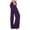 Purple, variant on Wyobmus Womens Wide Leg Yoga Pants Drawstring Elastic Waist Leggings Stretchy Workout Bootcut Pants XS-4X Black