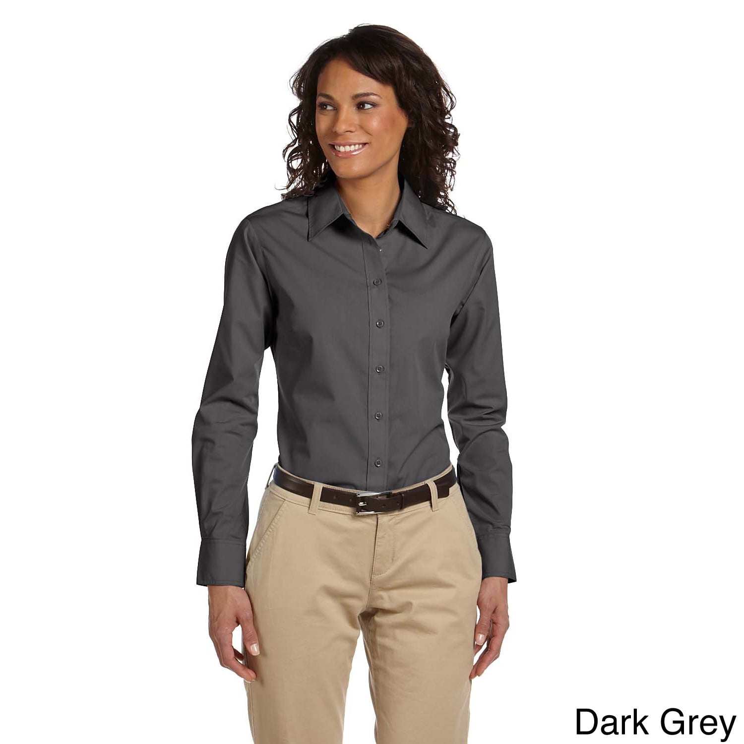Harriton Women's Essential Poplin Long 