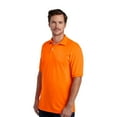 thumbnail image 3 of JERZEES Men’s Dri-Power Polo T-Shirt, Hi Vis Workwear Jersey Shirt, Safety Orange and Green Tee, 4 Pack 2XL, 3 of 6