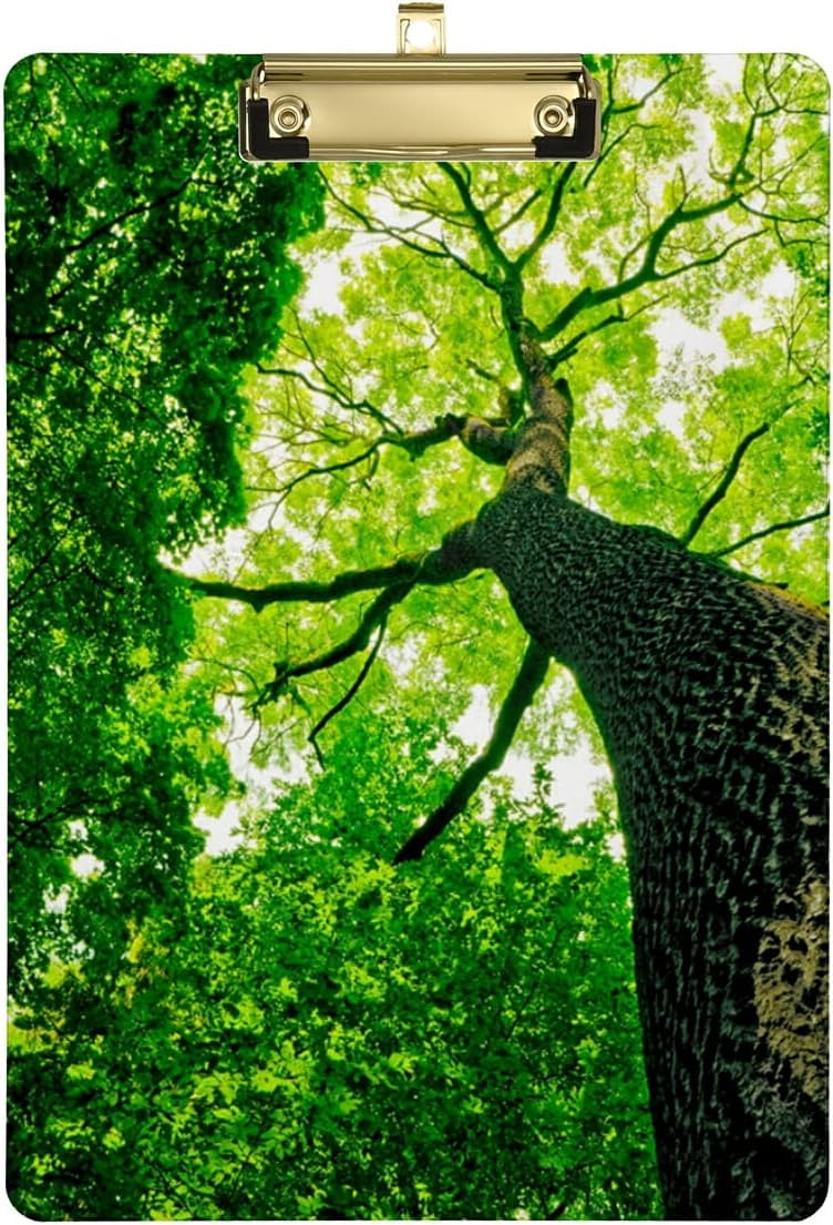 FMSHPON Tree Forest Clipboard Hardboard Wood Nursing Clip Board and ...