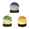 thumbnail image 5 of Luz LED Noche con Forma Bola Cristal y Planeta 3D, Luz Noche con Forma Luna y Galaxia, Luz de Noche USB para Dormitorio, Lámpara de Decoración Mesa con Mesita de Noche C, 5 of 5