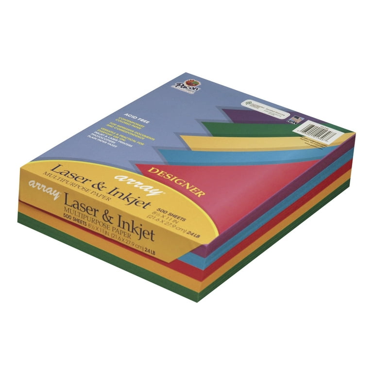 Array Colored Bond Paper, 24 lb Bond Weight, 8.5 x 11, Assorted Bright Colors, 500/Ream Array Colored Bond Paper, 24 lb Bond Weight, 8.5 x 11, Assorted Bright Colors, 500/Ream