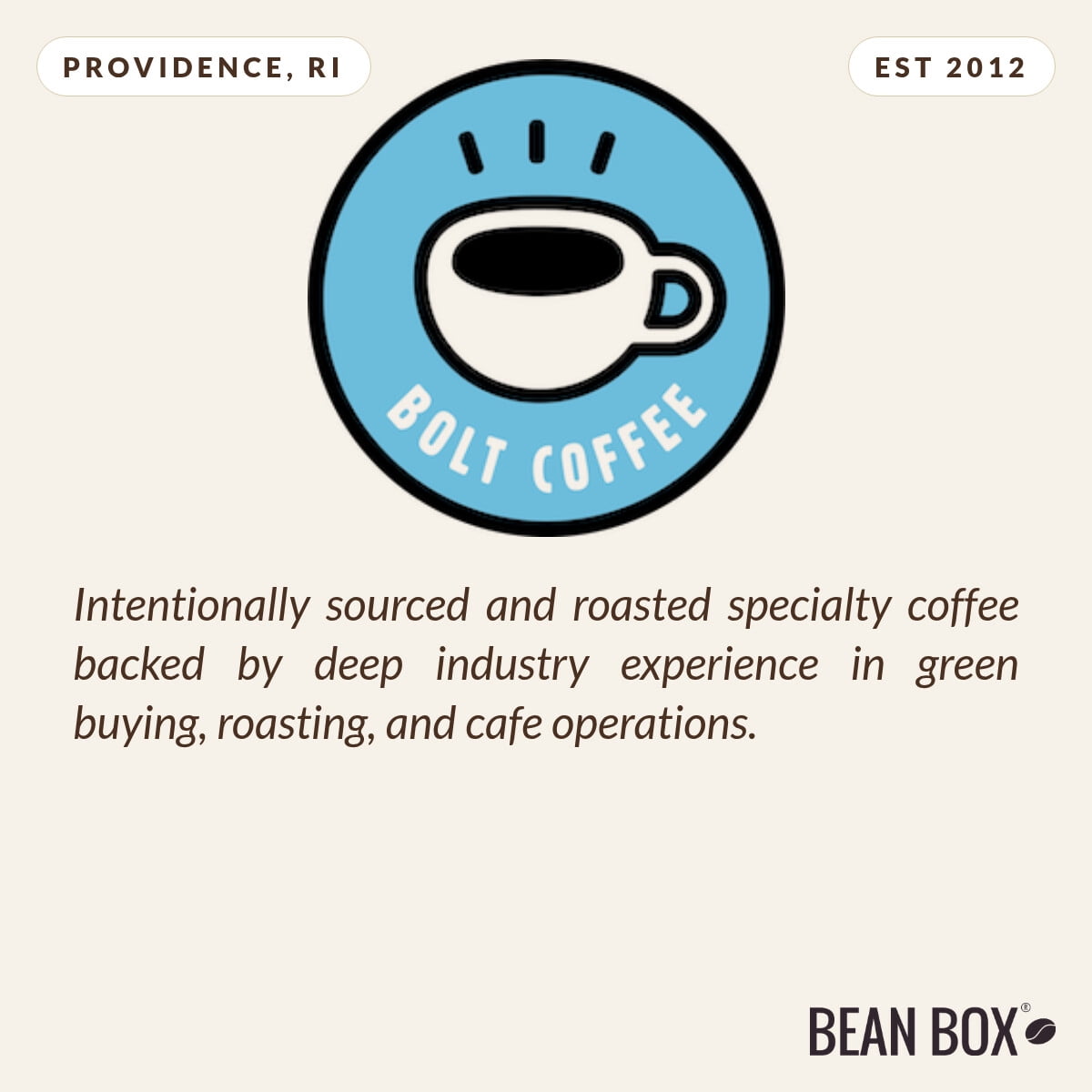 Seven Hills - Espresso Blend - Roasted by Bolt Coffee Co. - Whole Bean Coffee - 12oz Bag