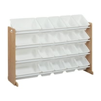 4-Tier Organizer with 20 Removable Plastic Bins, 4x5