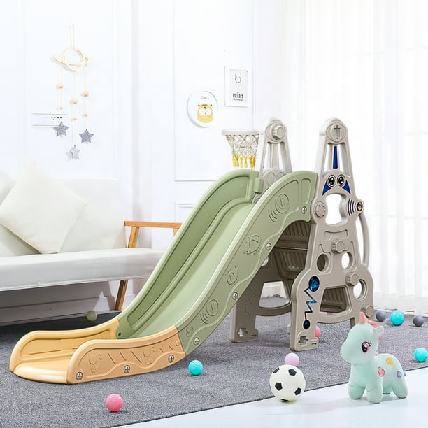 Slide for Kids, Slide Climber Playset with Extra Long Slipping Slope