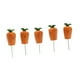thumbnail image 5 of 5pcs en miniatura zanahorias artificiales decoraciones resina modelos de zanahoria suministros de la fiesta estatuas de adornos para casa de muñecas, 5 of 8
