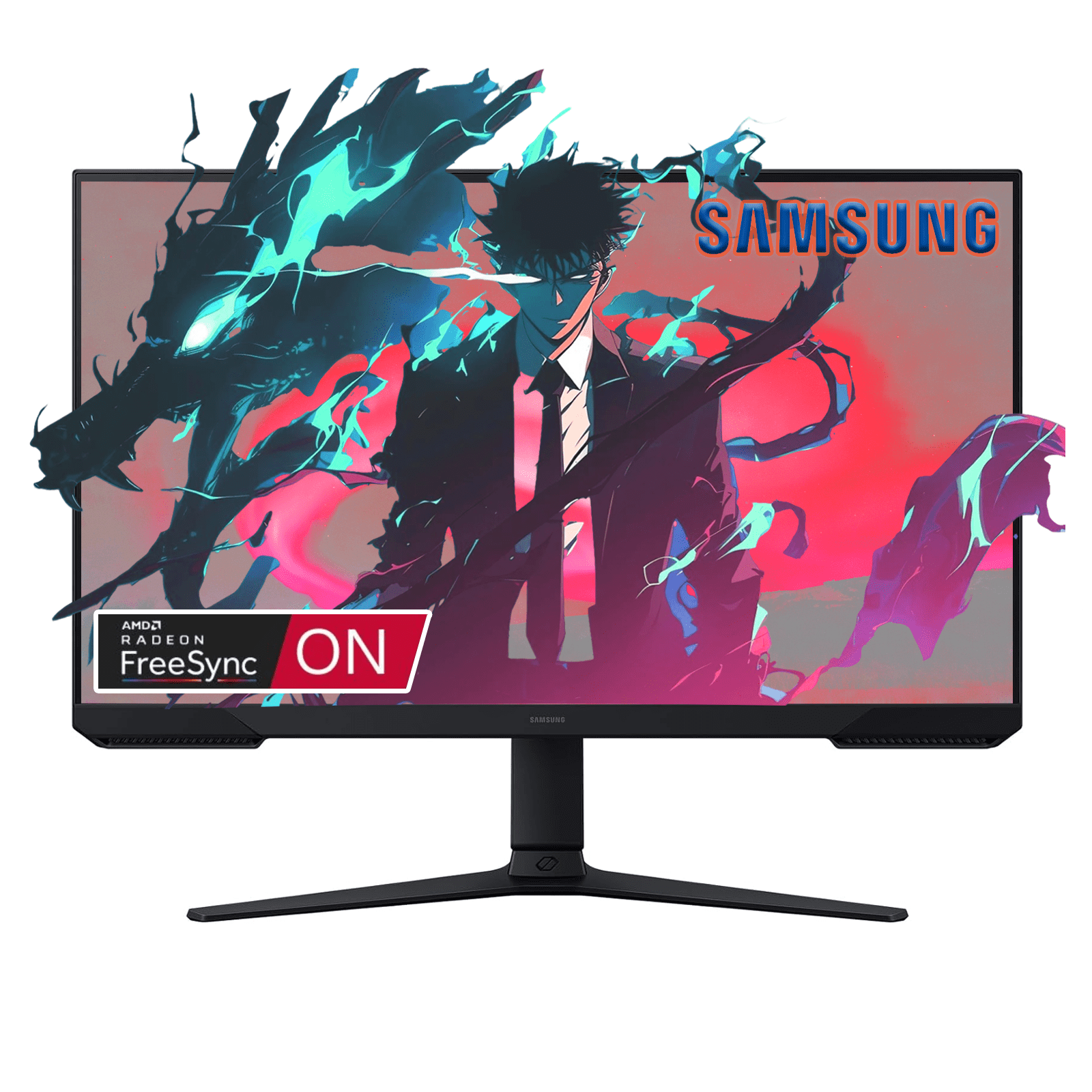 Samsung 27" Odyssey QHD 180Hz Gaming Monitor | 1ms VA, AMD FreeSync, HDR10 | Black Equalizer, Virtual Aim Point, Auto Source Switch+ | Height Adjustable