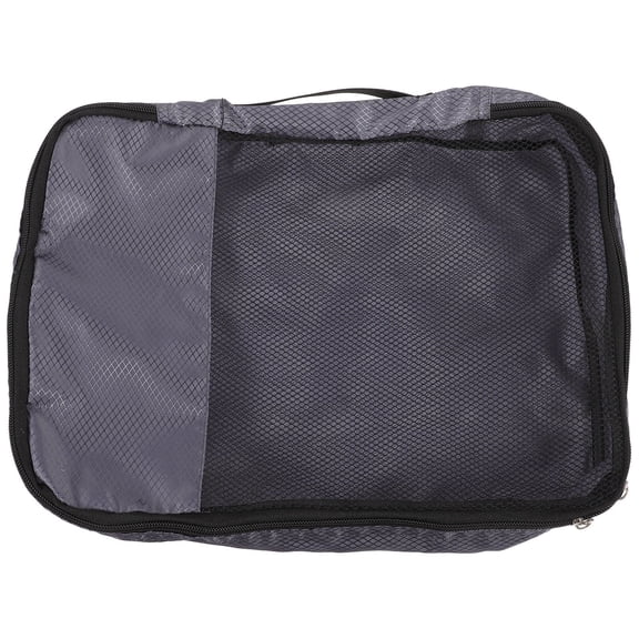 COMPUKAS Grey Fabric Suitcase Organizer Bag 1-Pack for Travel, Shoe & Makeup Storage, Women’s Home Organizer