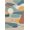 Blue, Pattern 2, variant on ODIKA 3'x5' Taupe Modern Geometric Abstract Dotted Washable Area Rug Contemporary Mid Century Scandinavian Minimalist Atomic Starburst Boho for Hallway, Laundry Room, Non-Slip, Flatweave, Easy Care