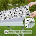 thumbnail image 5 of Spacecraft Celestial Square Table Cover Soft Washable Elastic Edge Tablecloth, 5 of 5