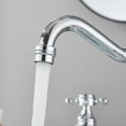 thumbnail image 5 of Chrome Bathroom Sink Faucet 2Handle 3 Hole Widespread Basin Mixer Faucet w/Drain, 5 of 13