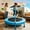 blue, variant on 36 Inch Indoor & Outdoor Mini Trampoline for Kids - Toddler Trampoline with foam-covered Handlebar, Safe Pad & Heavy‑Duty Steel Frame, Perfect Gift for Boys Girls, Pink Blue Green Available