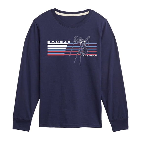 Barbie - Barbie Ski Team Horiztonal Chest - Youth Boys Long Sleeve Graphic T-Shirt
