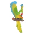 thumbnail image 4 of Decoración de pared de loro, estatua de loro colgante de resina vívida, adorno de pájaro para jardín, Patio, césped, verde, 4 of 14