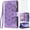 Purple, variant on Compatible with iPhone 11 6.1 Wallet Case and Tempered Glass Screen Protector Flower Leather Flip Card Holder Cell Phone Cover for iphone11case iPhone11 i Phone11 11s XI 11R Women Men Purple