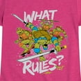 thumbnail image 3 of Teenage Mutant Ninja Turtles -What Rules - Toddler & Youth Girls  Graphic T-Shirt, 3 of 5