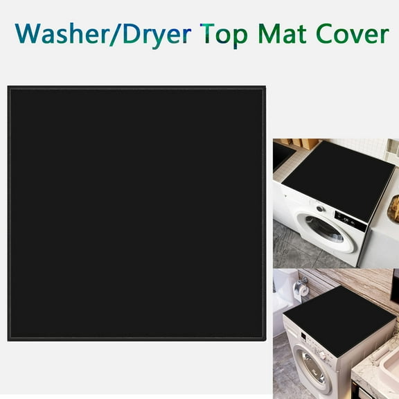 Non-Slip Washer Dryer Mat Cover |Dust-Proof Top Protector for Laundry Machines.