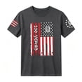 thumbnail image 5 of 4th of July Shirts for Men 2026 Short Sleeve Crewneck Patriotic Shirt America Flag Graphic Tee Shirts, 5 of 5