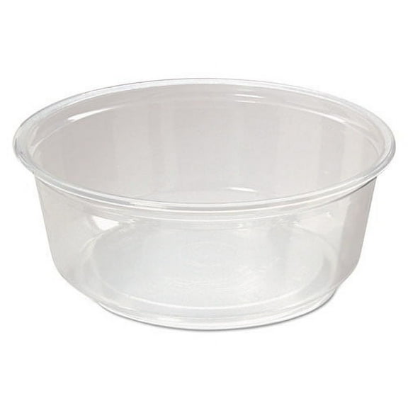 Microwavable Deli Containers, 8 oz, 4.6 Diameter x 1.8 h, Clear, Plastic, 500/Carton | Bundle of 5 Cartons