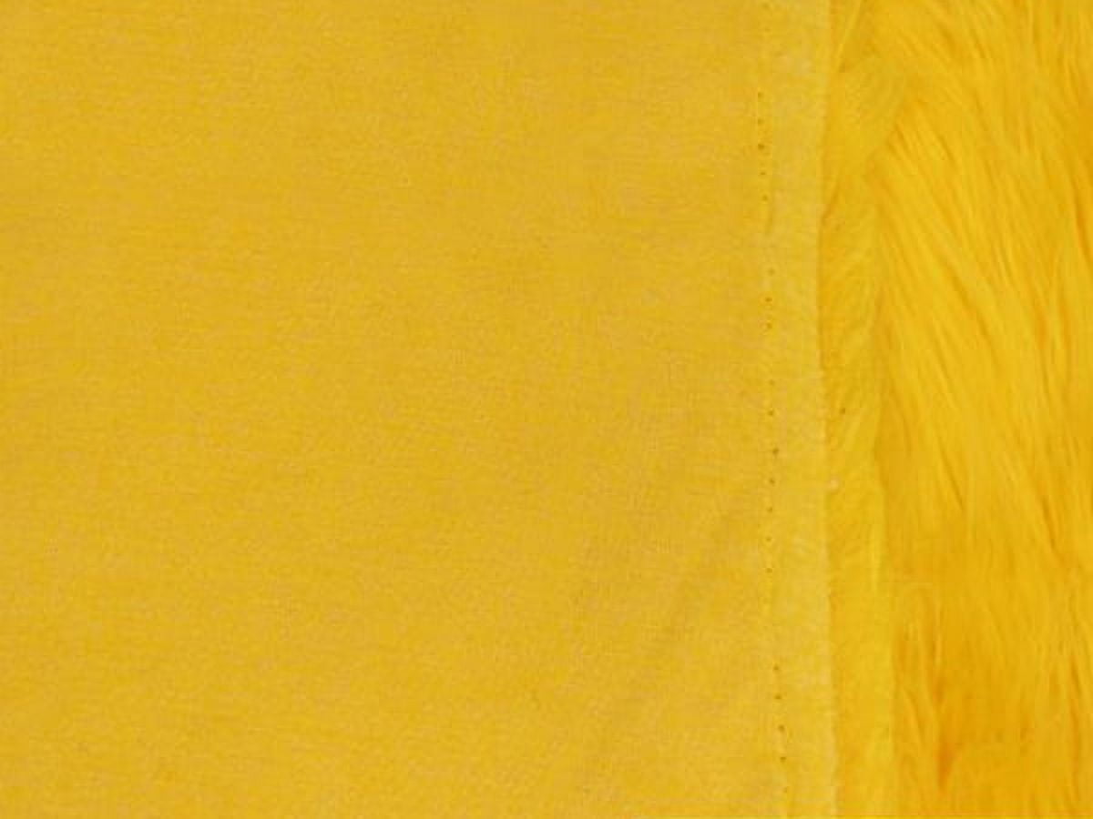 Faux Fake Fur GORILLA Fabric Sold by the Yard (YELLOW)