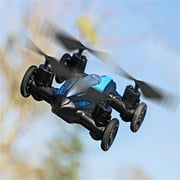 AaSFJEG Home Toy Remote Control Toy Stunt Land and Air Dual Quadcopter Can Set