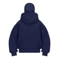 thumbnail image 5 of Stralyhd Cat Pouch Balaclava Hoodies for Women Oversized Zipper Pet Carrier Sweatshirts Streetwear Casual Pullover Tops Navy XL, 5 of 5