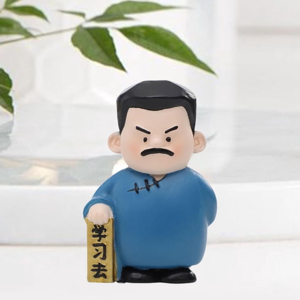 Figura decorativa de escritorio con bendición del dios del aprendizaje, colección de adornos de Feng Shui, estatua de celebridad para sala de estar