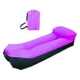thumbnail image 1 of Tumbona inflable, accesorios para sofá de camping, silla inflable de moda, sofá de aire Violeta, 1 of 9