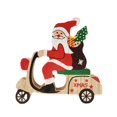thumbnail image 1 of Christmas Wood Santa Ornament Xmas Tree Car Gift Bag Wooden Crafts, 1 of 5