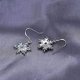 thumbnail image 3 of Pendientes para mujer mamá mujer imitación zafiro con incrustaciones de copo de nieve cuelgan pendientes de gancho joyería de boda declaración de regalo, 3 of 5