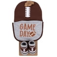 thumbnail image 4 of Baby Essentials Bib, Booties & Cap Gift Set – 3pc Football “Game Day” Outfit for Boys & Girls – Fall Tailgating & Sports Baby Gift, 4 of 7