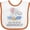 White and Orange, variant on Inktastic Will You Be My Godparents? Boys or Girls Baby Bib