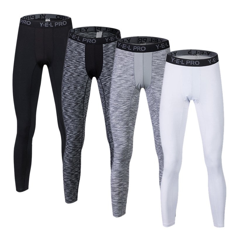 Men Sports Compression Pants Trouser Gym Workout Base Layers Football Running Jegging Apparel Skin Tights by