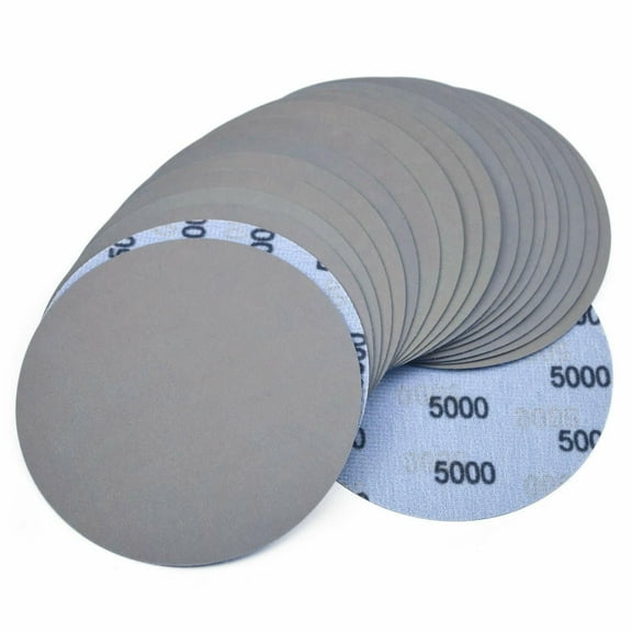 SATC 20 pack 6 inch Hook Loop Sanding Discs 5000 Grit Wet Dry Sandpaper