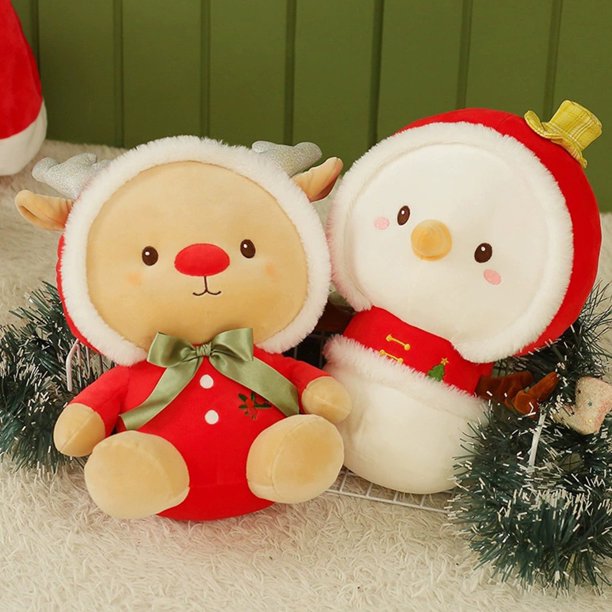 Xihbxyly Oferta de Iluminación Muñeco de Nieve Navideño Cervatillo Regalo de Navidad Muñeco de Peluche Muñeco Navideño Muñeco de La Regalo de Vacaciones para Niños y Niñas Regalo de Cumpleaños Marrón