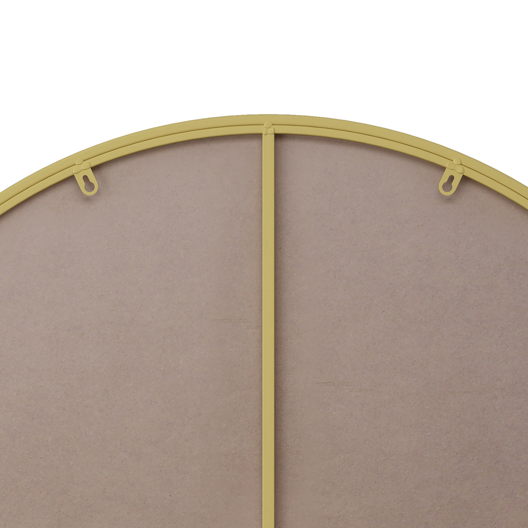 Noble House 36" Round Metal Wall Mirror, Modern Circular Vanity & Decorative Mirror for Bathroom & Bedroom, Gold