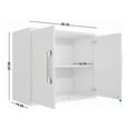 thumbnail image 4 of Manhattan Comfort Eiffel 3-Piece Engineered Wood Storage Garage Set in Blue, 4 of 11