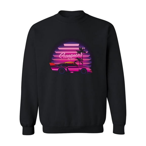 Neon Vaporwave, Summer Of Love Sweatshirt Men -Image by Shutterstock, Male Large