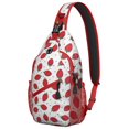thumbnail image 1 of Sac Bandoulière à Imprimé de Baies Rouges Sucrées pour Voyage et Activités de Plein Air, Sac à Dos à Bandoulière Léger et Tendance avec Rangement à Étages pour Essentiels, 1 of 6