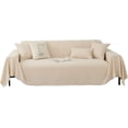 thumbnail image 1 of Queilt 180 x 230cm Beige Multifunction Large Size Sofa Throw, 2 Seater Sofa Cover, Reversible Sofa Cover Multipurpose Sofa Throw, Large Blanket for Double Bed, 1 of 5