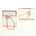 Koyal Wholesale Rose Gold Pressed Glass Floating Photo Frames 8Pack
