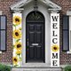 thumbnail image 4 of Banderas colgantes de bienvenida con diseño de girasoles, para primavera, porche, verano, puerta, Acción de Gracias, puerta principal, jardín, casa, patio, decoraciones de fiesta con girasoles., 4 of 7