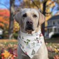 thumbnail image 2 of Dog Bandana 1 Pack,White Christmas Snowman Pattern Bandanas for Dogs,Cat Bandana,Small/ Large Dog Bandana 2 Size,Dog Bandanas Girl Boy, 2 of 6