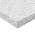 thumbnail image 2 of Ambesonne Grey and White Fitted Sheet 2 Pcs Set, Vintage Circles, Queen, Warm Taupe White, 2 of 3
