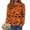 Orange_1, variant on Godom Halloween Sweatshirts for Women Ghost Graphic Long Sleeve Tunic Shirts Crewneck Loose Pullover Tops 2025 Trendy Outfit