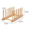 thumbnail image 2 of Pan Storage Rack Bamboo Kitchen Multifunctional Dish Plate Pot Lid Organizer Cutting Board Stand Bookshelf Laptop Tray, 2 of 8